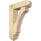 Ekena Millwork Imperial Arts and Crafts Rough Sawn Bracket w/ Offset Brace, Douglas Fir, 8"W x 28"D x 40"H BKT0806X28X40IMP03RDF - alternate 1